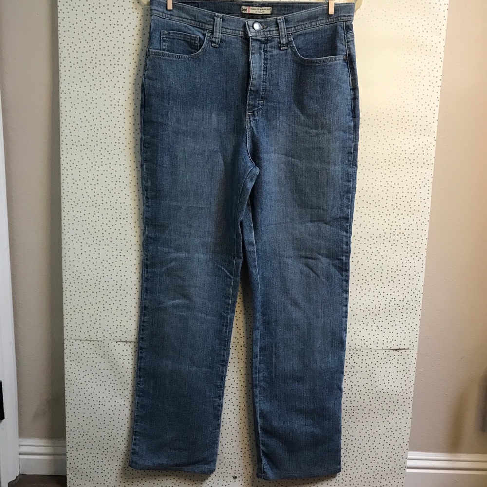 Lee Classic Fit Straight Leg Blue Denim Jeans